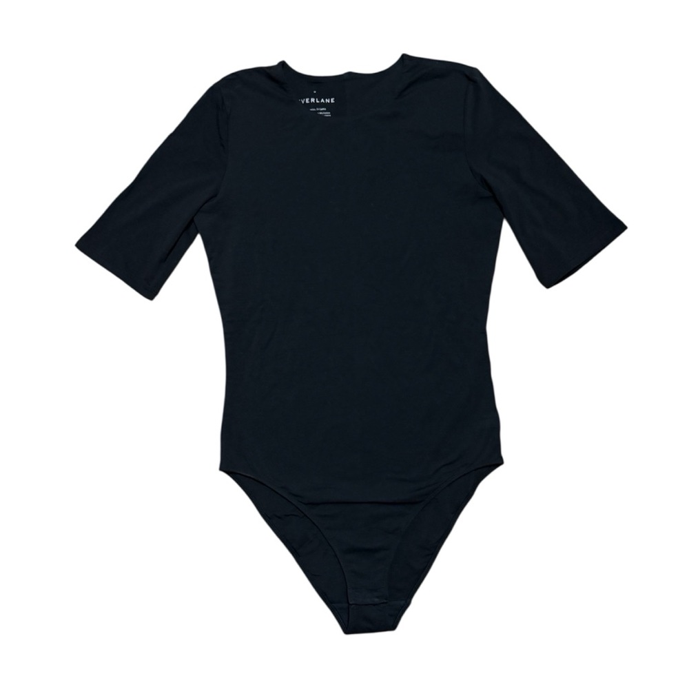 Everlane black short sleeve crewneck bodysuit
